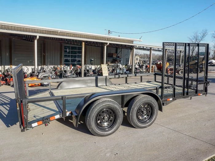 7' X 14' Tandem Axle Dovetail Utility Trailer with Side Gate 13 7' X 14' Tandem Axle Dovetail Utility Trailer with Side Gate - Image 11