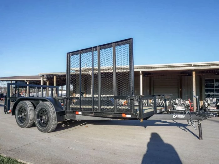 7' X 14' Tandem Axle Dovetail Utility Trailer with Side Gate 14 7' X 14' Tandem Axle Dovetail Utility Trailer with Side Gate - Image 12