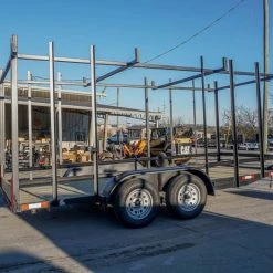6.4 x 16 Straight Deck Tandem Axle Utility Trailer w/ 6ft Ladder Racks -Cheap Trailers Store dsc02183 1 1