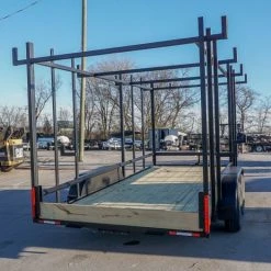 6.4 x 16 Straight Deck Tandem Axle Utility Trailer w/ 6ft Ladder Racks -Cheap Trailers Store dsc02184 2 1