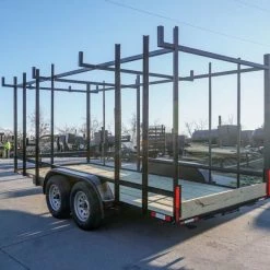 6.4 x 16 Straight Deck Tandem Axle Utility Trailer w/ 6ft Ladder Racks -Cheap Trailers Store dsc02185 2 1