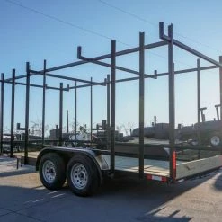 6.4 x 16 Straight Deck Tandem Axle Utility Trailer w/ 6ft Ladder Racks -Cheap Trailers Store dsc02186 2 1