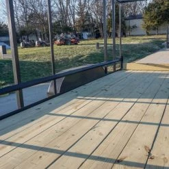 6.4 x 16 Straight Deck Tandem Axle Utility Trailer w/ 6ft Ladder Racks -Cheap Trailers Store dsc02192 2 1