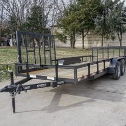 6.4x18 Tandem Dovetail Utility Trailer with Side Gate -Cheap Trailers Store dsc02234 1 1