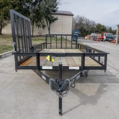 6.4x18 Tandem Dovetail Utility Trailer with Side Gate -Cheap Trailers Store dsc02237 1 1