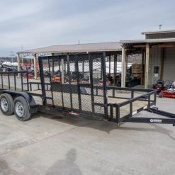 6.4x18 Tandem Dovetail Utility Trailer with Side Gate -Cheap Trailers Store dsc02238 1 1