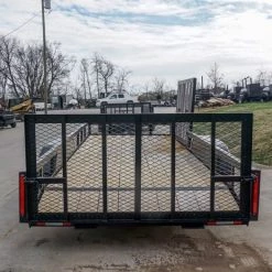 6.4x18 Tandem Dovetail Utility Trailer with Side Gate -Cheap Trailers Store dsc02242 1 1