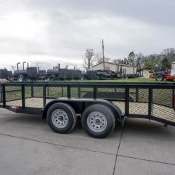 Utility Trailer 6.4x16 Tandem Dovetail With 2ft Mesh Sides -Cheap Trailers Store dsc02255 1 1 2