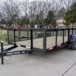 Utility Trailer 6.4x16 Tandem Dovetail With 2ft Mesh Sides -Cheap Trailers Store dsc02259 1 1 2