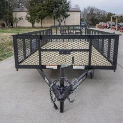 Utility Trailer 6.4x16 Tandem Dovetail With 2ft Mesh Sides -Cheap Trailers Store dsc02260 1 1 2