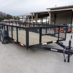 Utility Trailer 6.4x16 Tandem Dovetail With 2ft Mesh Sides -Cheap Trailers Store dsc02261 1 1 2