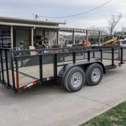 Utility Trailer 6.4x16 Tandem Dovetail With 2ft Mesh Sides -Cheap Trailers Store dsc02263 1 1 1