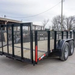Utility Trailer 6.4x16 Tandem Dovetail With 2ft Mesh Sides -Cheap Trailers Store dsc02264 1 1 1