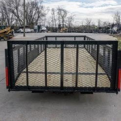 Utility Trailer 6.4x16 Tandem Dovetail With 2ft Mesh Sides -Cheap Trailers Store dsc02265 1 1 2
