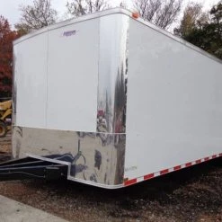 Enclosed Trailer 8.5'x28' White - Car Hauler Cargo Equipment Trailer -Cheap Trailers Store dsc02313 1