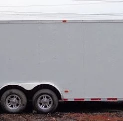Enclosed Trailer 8.5'x28' White - Car Hauler Cargo Equipment Trailer -Cheap Trailers Store dsc02315 1