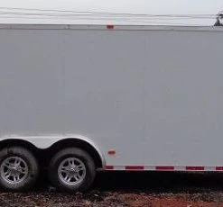 Enclosed Trailer 8.5'x28' White - Car Hauler Cargo Equipment Trailer -Cheap Trailers Store dsc02316 1