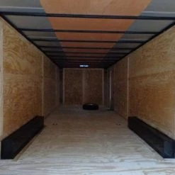 Enclosed Trailer 8.5'x28' White - Car Hauler Cargo Equipment Trailer -Cheap Trailers Store dsc02322 1