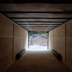 Enclosed Trailer 8.5'x28' White - Car Hauler Cargo Equipment Trailer -Cheap Trailers Store dsc02324 1 1