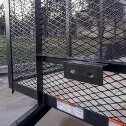 6.4x14 4ft Mesh Sides Tandem Dovetail Utility Trailer -Cheap Trailers Store dsc02342 3 1