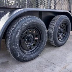 6.4x14 4ft Mesh Sides Tandem Dovetail Utility Trailer -Cheap Trailers Store dsc02345 2 1