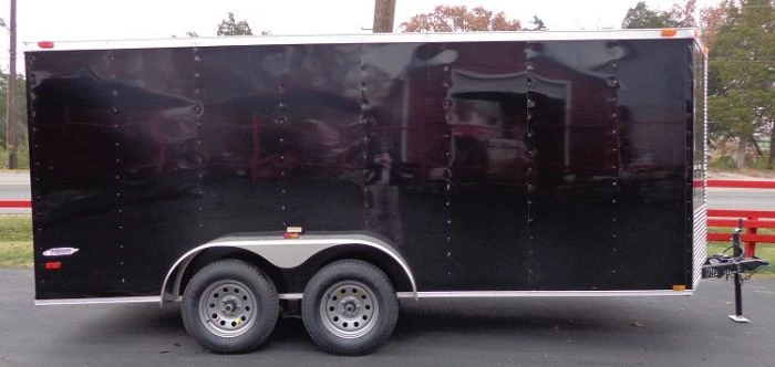 Enclosed Trailer 6'x16' Black - V-Nose Cargo Equipment Car ATV 8 Enclosed Trailer 6'x16' Black - V-Nose Cargo Equipment Car ATV - Image 6