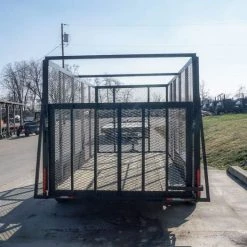 6.4' X 14' Tandem Axle Straight Utility Trailer - Mesh 6' Sides -Cheap Trailers Store dsc02414 2 1