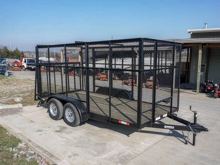 6.4x14 - 6ft Mesh Side Tandem Dovetail Utility Trailer 5 6.4x14 - 6ft Mesh Side Tandem Dovetail Utility Trailer - Image 3