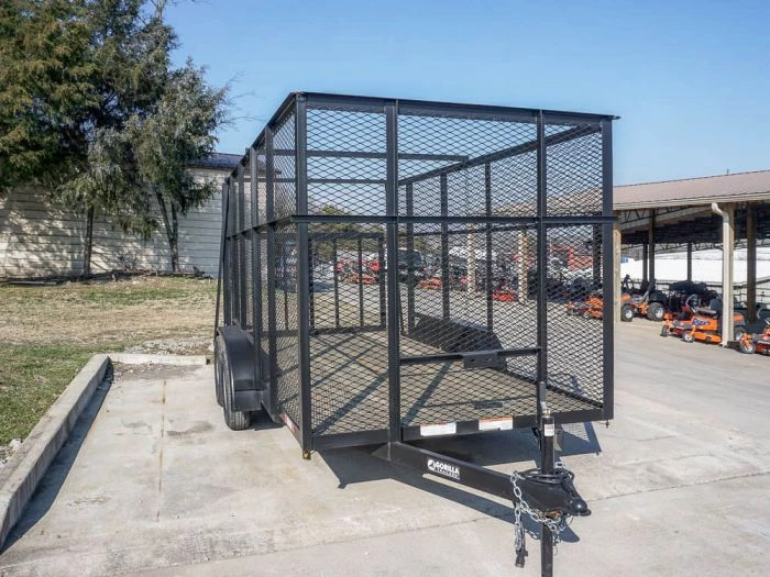 6.4x14 - 6ft Mesh Side Tandem Dovetail Utility Trailer 6 6.4x14 - 6ft Mesh Side Tandem Dovetail Utility Trailer - Image 4
