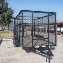 6.4' X 14' Tandem Axle Straight Utility Trailer - Mesh 6' Sides -Cheap Trailers Store dsc02418 3 1