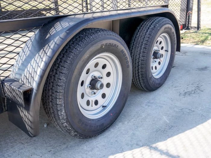 6.4x14 - 6ft Mesh Side Tandem Dovetail Utility Trailer 9 6.4x14 - 6ft Mesh Side Tandem Dovetail Utility Trailer - Image 7