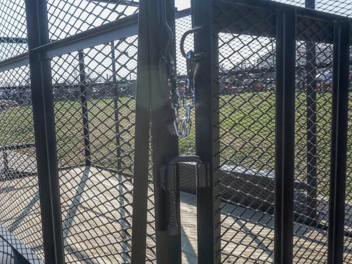 6.4x14 - 6ft Mesh Side Tandem Dovetail Utility Trailer 10 6.4x14 - 6ft Mesh Side Tandem Dovetail Utility Trailer - Image 8