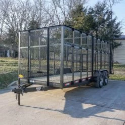 6.4x18 Tandem Straight Tail Utility Trailer with 6ft Sides -Cheap Trailers Store dsc02446 1 1 1