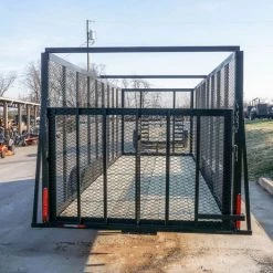 6.4x18 Tandem Straight Tail Utility Trailer with 6ft Sides -Cheap Trailers Store dsc02452 1 1