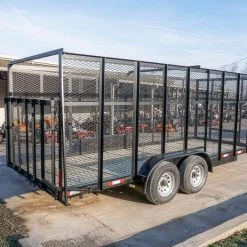 6.4x18 Tandem Straight Tail Utility Trailer with 6ft Sides -Cheap Trailers Store dsc02453 1 1