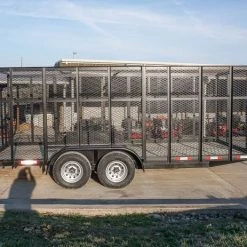 6.4x18 Tandem Straight Tail Utility Trailer with 6ft Sides -Cheap Trailers Store dsc02454 1 1