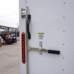 6'x12' White Enclosed V-Nose Trailer with Diamond Plate Floor -Cheap Trailers Store dsc02546 2 1