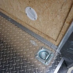 6'x12' White Enclosed V-Nose Trailer with Diamond Plate Floor -Cheap Trailers Store dsc02561 2 1