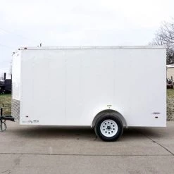 Enclosed Trailer 6'x12' White - V-Nose 3,500 lb. Axle 25 Enclosed Trailer 6'x12' White - V-Nose 3,500 lb. Axle -Cheap Trailers Store dsc02576 2 2