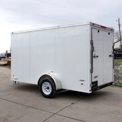 Enclosed Trailer 6'x12' White - V-Nose 3,500 lb. Axle 26 Enclosed Trailer 6'x12' White - V-Nose 3,500 lb. Axle -Cheap Trailers Store dsc02577 2 2