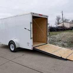 Enclosed Trailer 6'x12' White - V-Nose 3,500 lb. Axle 34 Enclosed Trailer 6'x12' White - V-Nose 3,500 lb. Axle -Cheap Trailers Store dsc02586 3 2