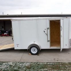 Enclosed Trailer 6'x12' White - V-Nose 3,500 lb. Axle 38 Enclosed Trailer 6'x12' White - V-Nose 3,500 lb. Axle -Cheap Trailers Store dsc02590 2 2