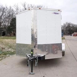 Enclosed Trailer 7'x12' Single Axle 3500lbs V-Nose W/ Ramp