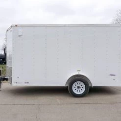 Enclosed Trailer 7'x12' Single Axle 3500lbs V-Nose W/ Ramp -Cheap Trailers Store dsc02600 2 1