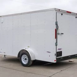 Enclosed Trailer 7'x12' Single Axle 3500lbs V-Nose W/ Ramp -Cheap Trailers Store dsc02601 2 1