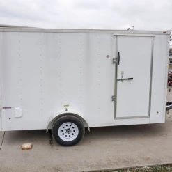 Enclosed Trailer 7'x12' Single Axle 3500lbs V-Nose W/ Ramp -Cheap Trailers Store dsc02603 1 1