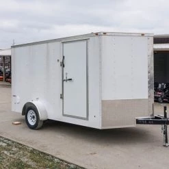 Enclosed Trailer 7'x12' Single Axle 3500lbs V-Nose W/ Ramp -Cheap Trailers Store dsc02604 2 1