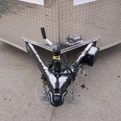 Enclosed Trailer 7'x16' White - V-Nose Lawn Mower Cargo Trailer -Cheap Trailers Store dsc02630 1