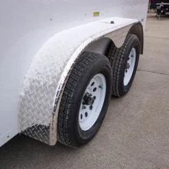 Enclosed Trailer 7'x16' White - V-Nose Lawn Mower Cargo Trailer -Cheap Trailers Store dsc02631 1