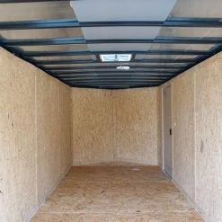 Enclosed Trailer 7'x16' White - V-Nose Lawn Mower Cargo Trailer -Cheap Trailers Store dsc02636 1